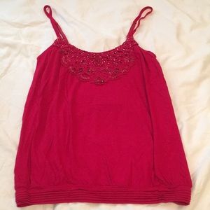 Express tank with beaded details XS